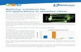 Böttcher solutions for UV-applications in sheetfed …LED-UV printing applications as well as ultra-sensitive inks. BöttcherTop 4400, 6600, 8200, and 8600 have also de-monstrated