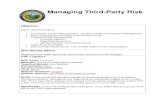 Managing Third-Party Risk - North Carolina...Managing Third Party Relationships Experis | Monday, October 08, 2018 15 By 2020, there will be 123 million high-skill, high-pay jobs available
