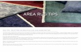 AREA RUG TIPSpdf.lowes.com/howtoguides/683726973409_how.pdf · 9’ x 12’ – Twin Beds – In a bedroom with a one twin bed select an area rug that is large enough to be exposed