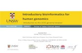 Introductory bioinformatics for human genomicsIntroductory bioinformatics for human genomics Introduction to the UCSC genome browser Prince of Wales Clinical School Dominik Beck NHMRC