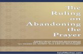 ;e Ruling on Abandoning the Prayerdownload.salafimanhaj.com/pdf/SalafiManhaj_PrayerRuling.pdf · 2018. 3. 9. · THE RULING ON ABANDONING THE PRAYER1. TAKEN FROM SHAYKH MUHAMMAD IBN