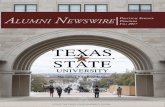 Alumni newswire Program S F - Texas State Universitygato-docs.its.txstate.edu/jcr:99069043-4dc0-4b8d... · nature of American democracy and the challenges which confront it. During