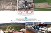 CELP Investor Presentation June 2016 v4 · 2019. 12. 19. · MLPA InvesterPresentation – June 2nd, 2016 NYSE: CELP Essential Midstream Services. 2 ... contained in this presentation,