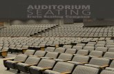 auditorium SEATING - Amazon S3 · 2018. 7. 19. · with optional tufted covers • No. 12 seat with serpentine spring substrate • No. 10 aisle end panel with veneer insert and Focal