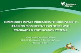 COMMODITY IMPACT INDICATORS FOR BIODIVERSITY: … meeting doc/gpbb-04... · Eco-certification and coffee cultivation enhance tree cover and forest connectivity in the Colombian coffee