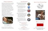 “Sharing and Caring” - Space Coast Therapy Dogsspacecoasttherapydogs.com/pdf/SCTD_Brochure_2017.pdf · 2017. 5. 11. · and caring dog owners who realize the benefits of sharing