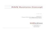 RAIN Business Concept - Oregon Solutionsorsolutions.org/wp-content/uploads/2013/04/RAIN-business...April 29, 2013 Prepared for: Oregon Solutions, Regional Solutions, and RAIN Stakeholders