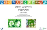 ENERGY GENERATION FROM WASTE - CMI Marseille · 2018. 11. 5. · Istanbul Project. Pyrolysis Pyrolysis is the thermal decomposition of feedstock at a range of temperatures in the