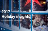 2017 Holiday insights...2. UPS Pulse of the Online Shopper, June 2017 Consumer insights 73% plan to check prices online before going shopping in-store1 52% of US digital buyers said