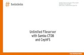 Unlimited Fileserver with Samba CTDB and CephFS...Unlimited Fileserver with Samba CTDB and CephFS [Chemnitzer Linux-Tage 2019] Robert Sander  SMB3