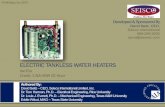 ELECTRIC TANKLESS WATER HEATERS · 2016. 4. 16. · designed and installed electric tankless water heater and explore how installing electric tankless water heaters in new construction,