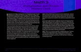 Multiplication and Division Mastery Check · Ma 3 1 Multiplica ter Math 3 Multiplication and Division Mastery Check Included in the Math 3 Appendices you will find one copy of each