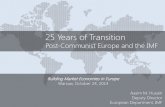 25 Years of Transition · Staff training (number of participants) Stabilization . Outline Overview Stabilization ... Average EBRD transition indicator max . Privatization 0 10 20