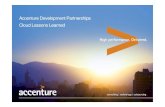 Accenture Development Partnerships Cloud Lessons Learned - | NetHope Solutions Center · 2020. 2. 19. · Hybrid Cloud • Computing activities and tasks are allocated to internal
