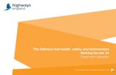 The Delivery hub health, safety and environment Raising the bar 24 · 2017. 1. 25. · THE DELIVER HUB HEALTH, SAET AND ENVIRONMENT RAISIN THE BAR 24 ISSUED ISSUED MARCH 2014, REVISED