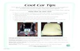 Cool Car Tips - Cranial Technologies · Cool Car Tips Keep that car seat cool! Place a small cooler ice pack in a thermal cooler or insulated lunch bag When you arrive at your destination,