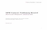 HPB Cancer Pathway Board · 2018. 5. 10. · 3 1. Introduction – the Pathway Board and its vision This is the annual report of the Manchester Cancer HPB Pathway Board for 2015/16.
