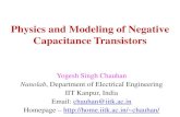 Physics and Modeling of Negative Capacitance Transistorshome.iitk.ac.in/~chauhan/2018Q3_NYU_NCFET.pdf · 2020. 3. 9. · My Group and Nanolab. 09/18/2018 Yogesh S. Chauhan, IIT Kanpur