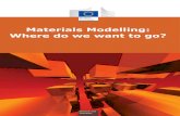 Materials Modelling: Where do we want to go?ec.europa.eu/.../pdf/leit-materials-modelling-policy_en.pdfmaterials modelling, simulation and design. Participants submitted their input