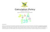 Calculation Policy · 2020. 6. 15. · Counting Mental maths strategies Rapid recall Written calculation and appropriate models and images to support conceptual understanding Stage