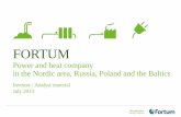 FORTUM · 2020. 3. 30. · Content 3 Fortum today, pages 4 -17 European and Nordic power markets, pages 19 - 32 Data on Fortum’s nuclear fleet, pages 33 - 37 Russia, pages 39 -