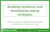 Building resilience and developing coping strategies · Building resilience and developing coping strategies Slide 1 . ... muscle” Personal control Positive coping strategies Strong
