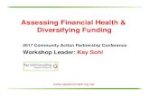 Assessing Financial Health Kay Sohl - Community · 2019. 6. 24. · Assessing Financial Health & Diversifying Funding 2017 Community Action Partnership Conference Workshop Leader: