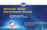 Horizon 2020 Participant Portal - European Commissionec.europa.eu/easme/sites/easme-site/files/... · Stepping the water area WATER-3-2015 dispe rsed at more and the Other EU Programmes