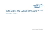 Intel Xeon Phi Coprocessor Instruction ......Intel,theIntel® logo,Intel® XeonPhi ,Intel® Pentium®,Intel® Xeon®,Intel® Pentium® 4Processor,Intel® Core Duo,Intel®Core 2Duo,MMX
