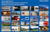 SMARTair Wireless access control References overview AB… · SMARTair ® access control system has the flexibility to manage multiple groups of users with minimum hassle . Time schedules