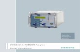 7SR210 & 7SR220 Argus - WoodBeam · Siemens Protection Devices Limited 2 . 7SR210 7SR220 Argus . Overcurrent Protection Relay . 3 fixed LE. The 7SR210 and 7SR220 are a new generation
