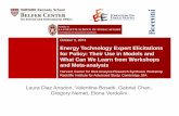 Energy Technology Expert Elicitations for Policy: …...2013/10/03  · October 3, 2013 Energy Technology Expert Elicitations for Policy: Their Use in Models and What Can We Learn