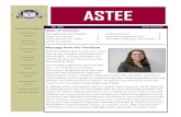 ASTEE...Dec 2019 ASTEE Newsletter ASTEE Table of ontents With the holiday season upon us, it is that time of year to reflect, give thanks, and spread cheer. This has really been our