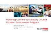 Pickering Community Advisory Council Update - … Advisory...2016/01/18  · RB: Reactor Building IFB: Irradiated Fuel Bay SG: Standby Generator UPP U1 to U4 RB 014 IFB U5 to U8 RB