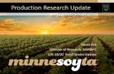 Production Research Update...Aim 1: Identify biologically derived nematicidesand anti-fungal compounds No SDS control SDS treatment alone SDS + 407B13.1 seed treatment Aim 2: Greenhouse