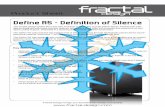 Define R5 - Definition of Silence · 2019. 10. 31. · Define R5 - Definition of Silence The Fractal Design Define R5 is the next evolution in the widely popular Define Series. Packed