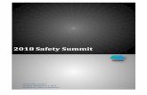 2018 Safety Summit3 General This document provides a summary of the topics and discussions addressed at the Safety Summit 2018 Conference held on December 11, 2018, in , California.