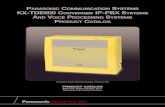 Panasonic communication systems KX-tDe600 …...Required to connect doorphones (KX-T30865, KX-T7775 and video door intercom systems VL-GM201A and VL-GM301A). Supports up to 4 doorphones