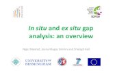 In situ and ex situ gap analysis: an overvie...Plant Genetic Conservation • Objective: to ensure maximum range of genetic diversity is represented within the minimum number and size