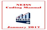 NNEEIISSSS CCooddiinngg MMaannuuaall Docs...NEISS – National Electronic Injury Surveillance System January 2017 U.S. Consumer Product Safety Commission i Table of ContentsNEISS –
