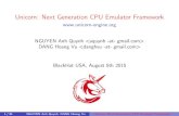 Unicorn: Next Generation CPU Emulator Framework · Unicorn: Next Generation CPU Emulator Framework NGUYENAnhQuynh DANGHoangVu