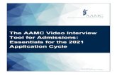 The AAMC Video Interview Tool for Admissions: Essentials ......Jul 16, 2020  · Interview Tool for Admissions (AAMC VITA™) — which is a big step toward a rewarding and fulfilling
