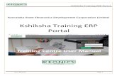 Kshiksha Training ERP Portalerp.kshiksha.com/kerp/Taining Centre User Manual-English...Kshiksha Training ERP Portal User Manual Page 3 1. Training Centre Login To access or to login