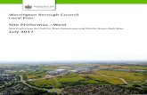 Site Proformas - West July 2017 - Warrington · Site Proformas for Call for Sites Responses and SHLAA Green Belt Sites July 2017. Local Plan Review Call for Sites Proforma ...
