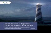 Impact Due Diligence: Emerging Best ... PACIFIC COMMUNITY VENTURES Impact Due Diligence: Emerging Best