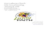 Zion Lutheran Church 2016 Annual Meeting January …jwwmedia.s3.amazonaws.com/zionlc/pdfs/2016ANNUALREPORT.pdfZion Lutheran Church 2016 Annual Meeting January 31, 2016 Immediately