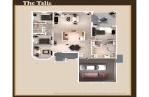 The Talia *Elevation and floorplan are for conceptual use and are … · 2016. 2. 3. · The Talia *Elevation and floorplan are for conceptual use and are subject to change without
