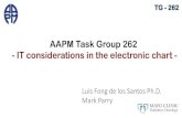 AAPM Task Group 262 - IT considerations in the electronic ...amos3.aapm.org/abstracts/pdf/127-35443-418554... · infrastructure. Application Services. Peopleware & Management Strategies