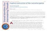 Conference Proceedings Explicit instruction of the …...Suzuki: Explicit instruction of the narrative genre 502 PAC7 at JALT2008: Shared Identities on the social context of learning