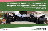 Women’s Health, Women’s Rights Program Evaluation...Breast cancer is the leading cause of cancer for Palestinian women and the third highest cause of cancer death in 2016. There